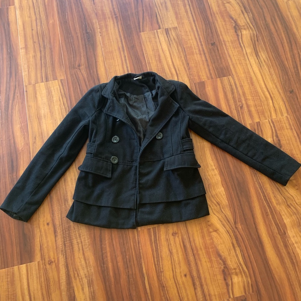 Black pea coat